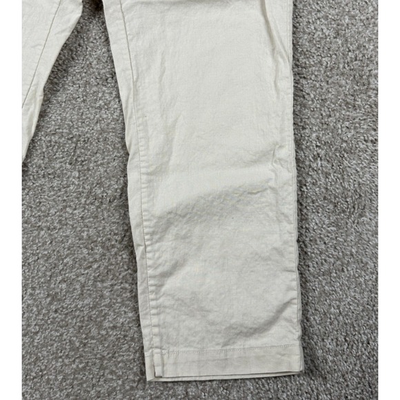 Uniqlo Pants Mens XL Beige Linen Blend Casual Relaxed Fit Lightweight *34x28 - Picture 2 of 10